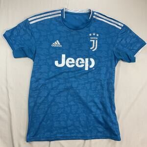 Adidas Jeep Juventus 3rd 2019-2020 Men Size Medium Blue Soccer Jersey Climalite